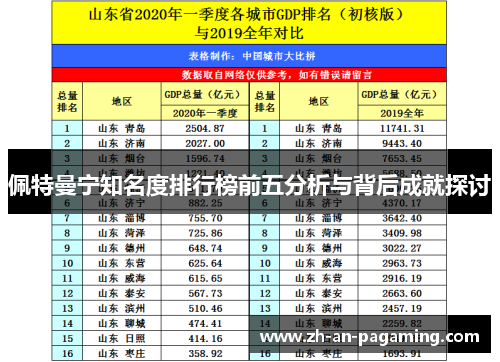 佩特曼宁知名度排行榜前五分析与背后成就探讨 佩特曼宁知名度排行榜前五分析与背后成就探讨